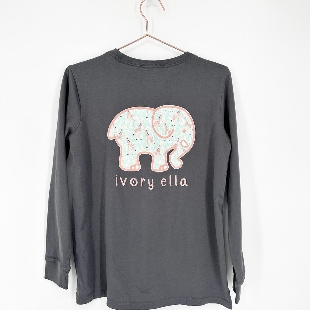 Ivory Ella Long Sleeve Shirt Small Giraffe - Picture 3 of 4
